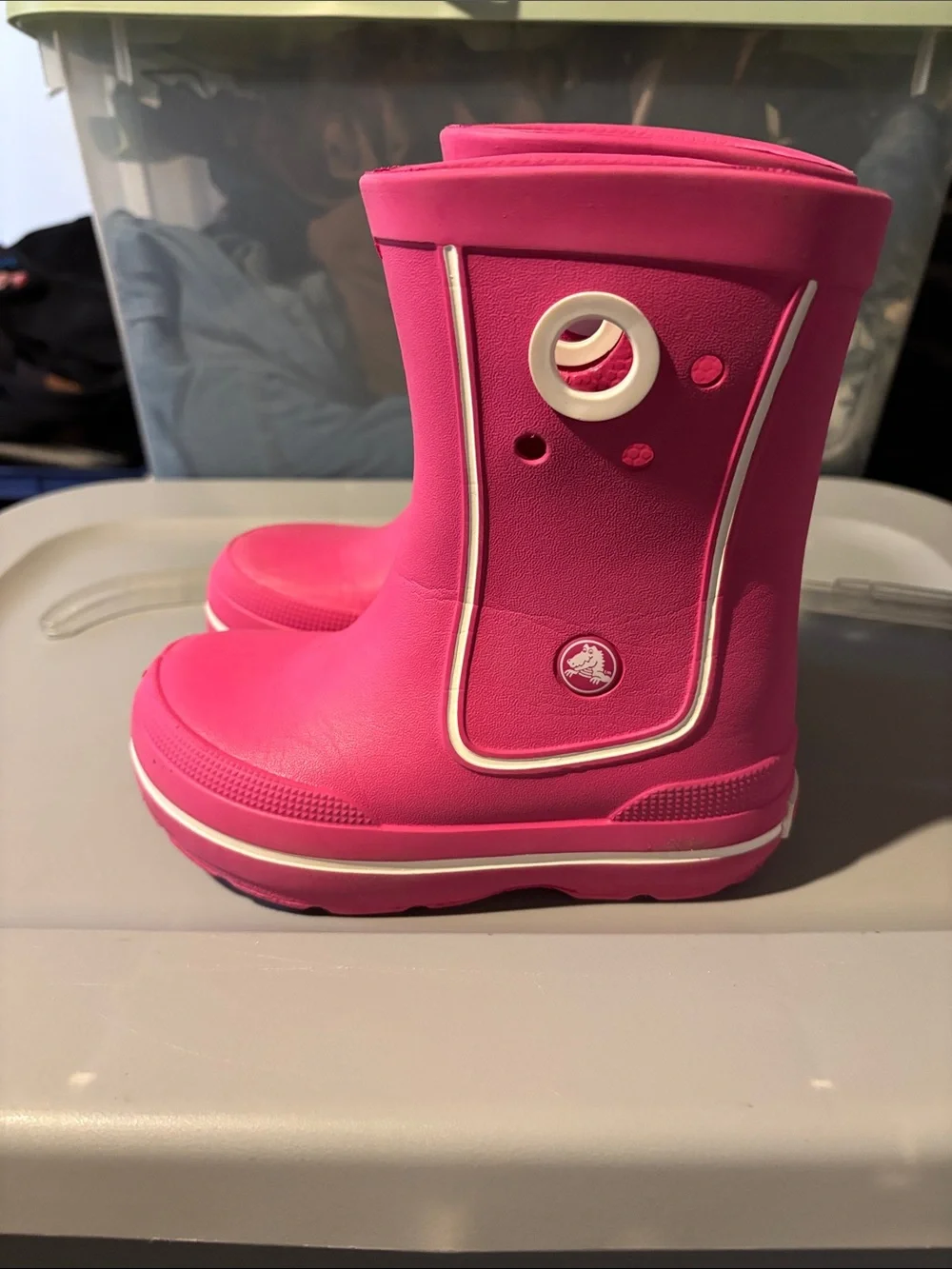 Toddler Pink Rain Boots - Crocs